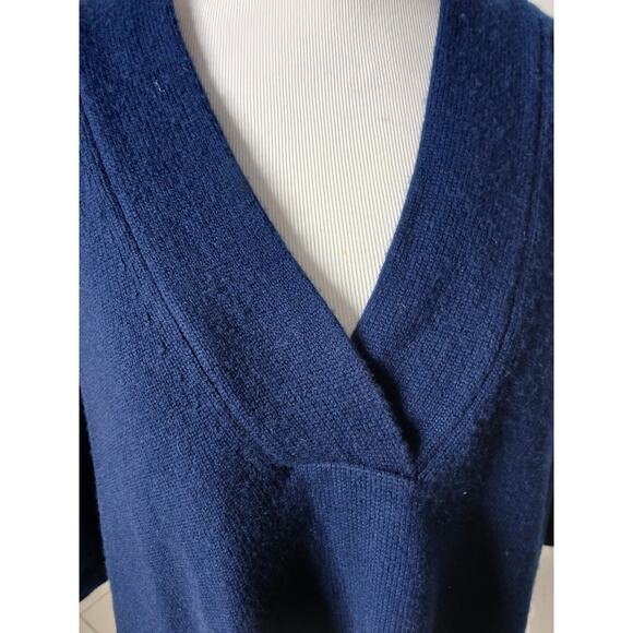 Vineyard Vines Wool Cashmere Oversized V-neck Beach Sweater Short Sleeve XS/S - Picture 6 of 11